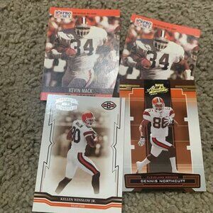 4ct 1990-2005 Playoff & NFL Pro Set Football Trading Cards